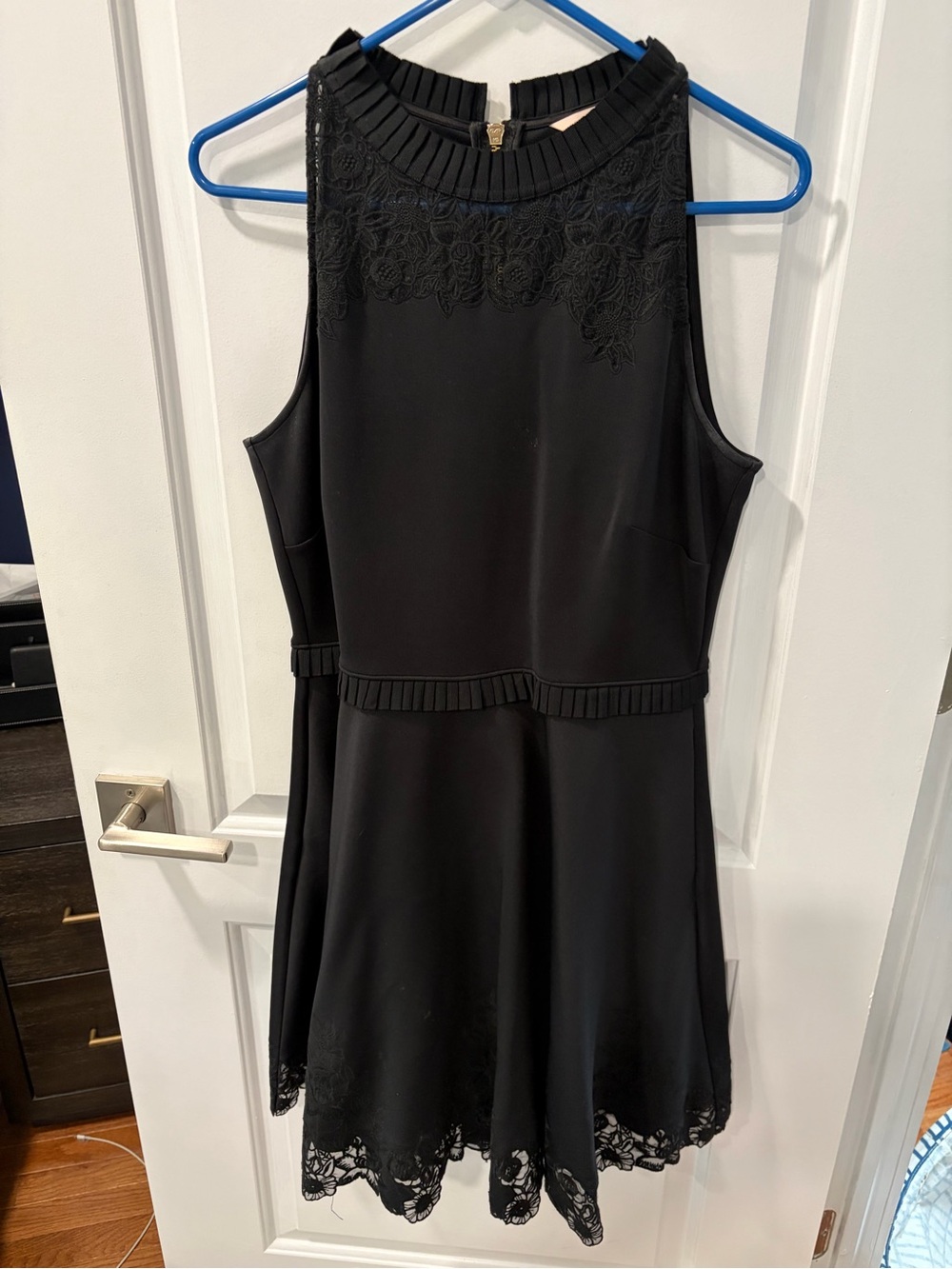 Ted  Baker Trim Sleeveless A-Line Dress
